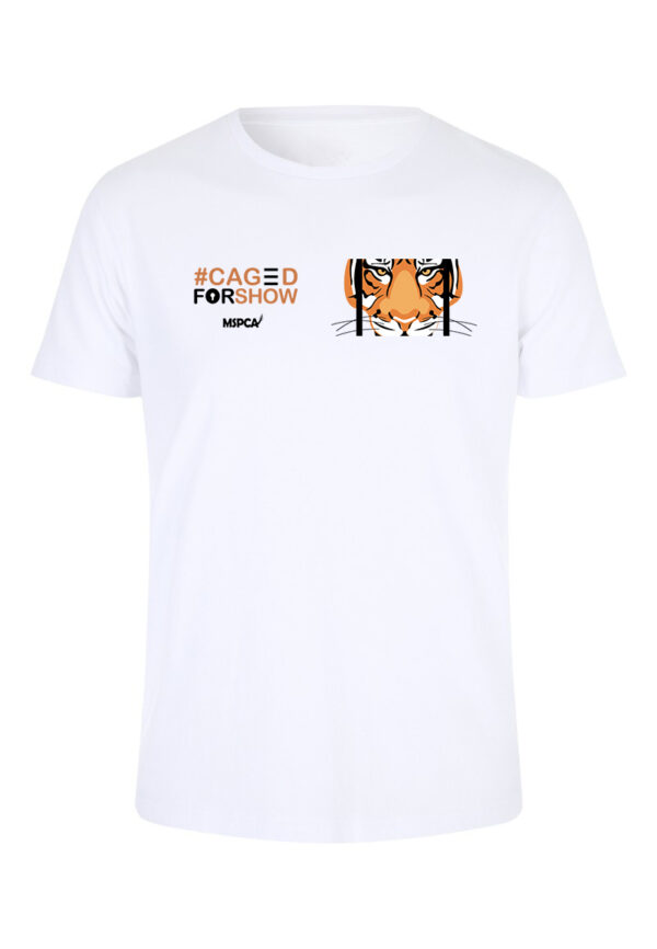 caged for show t-shirt tiger
